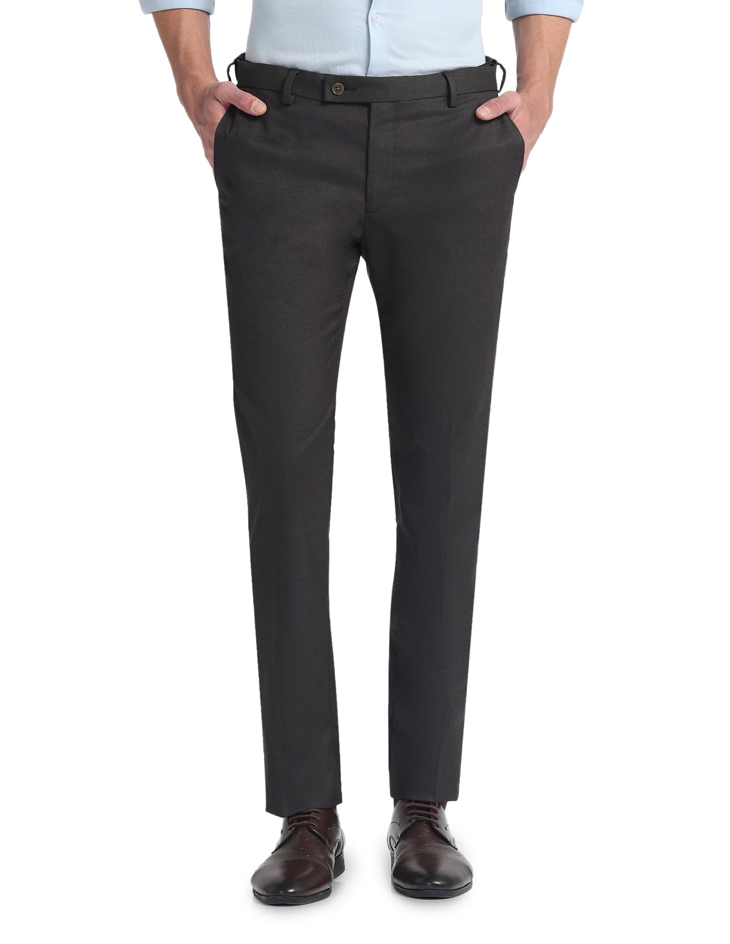 Men's Tapered Fit Mid Rise Pants-image-26