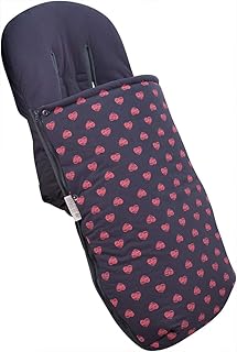 JANABEBE Saco Universal para Cochecito (FLUOR HEART, ALGODON)