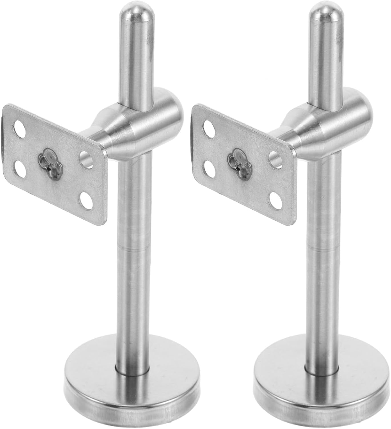 Vaguelly 2pcs Stainless Steel Handrail Brackets Heavy Duty Wall Mounted Support for Stairs Versatile Use Bathrooms Kitchens Indoor Spaces Construction Easy Installation
