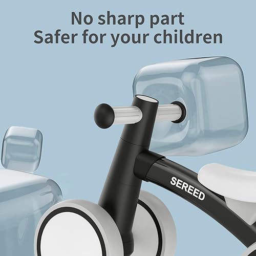Miniatura 5 de SEREED Bicicleta de equilibrio con 4 ruedas para bebés de 1 año, niños y niñas de 12 a 24 meses, como su primera bicicleta y regalo de su primer
