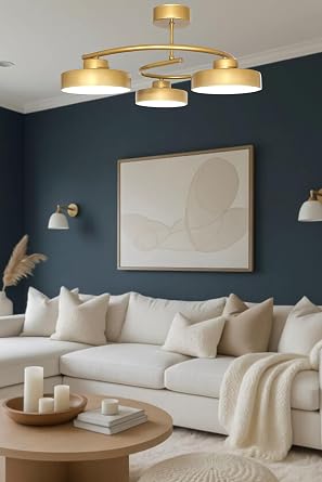 Dönence Led Eskitme Renk Modern Tasarım Enerji Tasarruflu Üç Renk Işık Ledli Dekoratif Avize Salon Yemek Odası [Enerji Sınıfı A++]