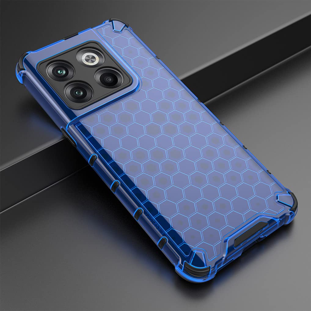 SEAHAI Cover OnePlus 10T 5G, Custodia Militare Antiurto Con Microfibra Interna - Blu - 2