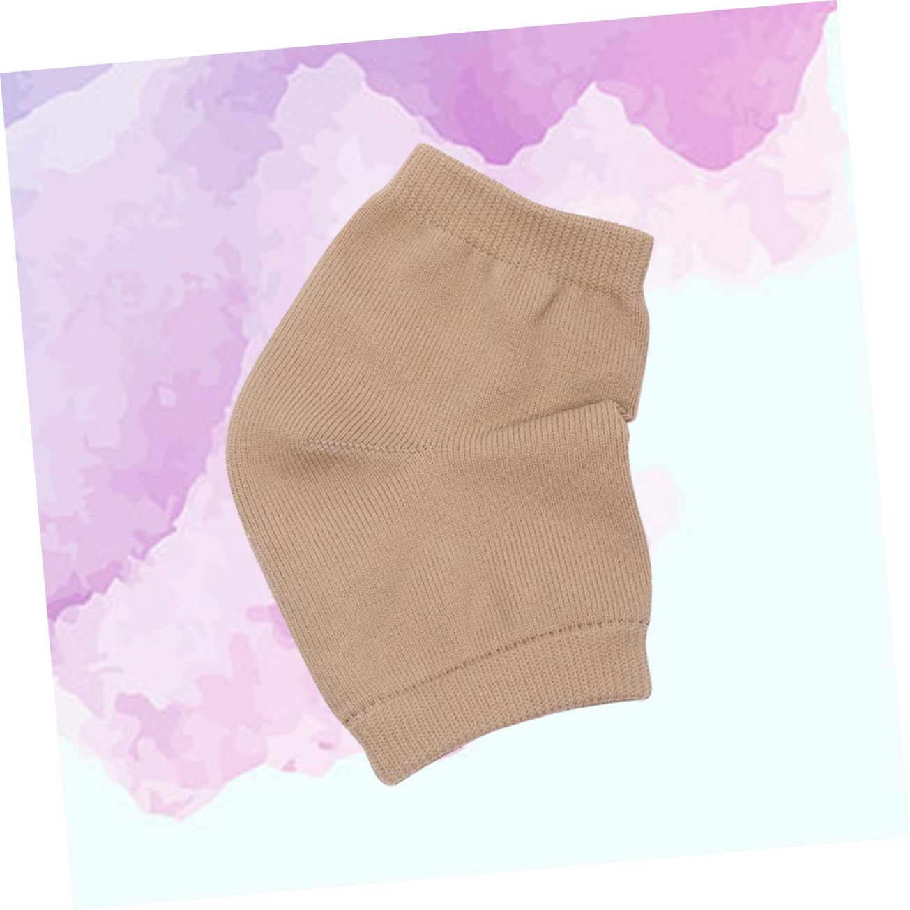 Gogogmee 2pcs Nylon Heel Socks Open Toe Socks Gel Heel Sleeve for Moisturizing Dry Cracked Feet