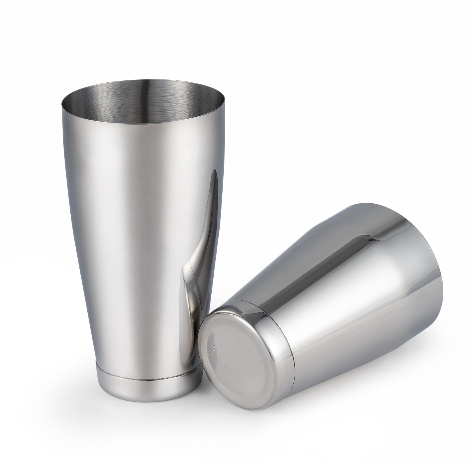 Coctelera Boston con vasos de acero inoxidable pesado y ligero de 28 y 18 oz