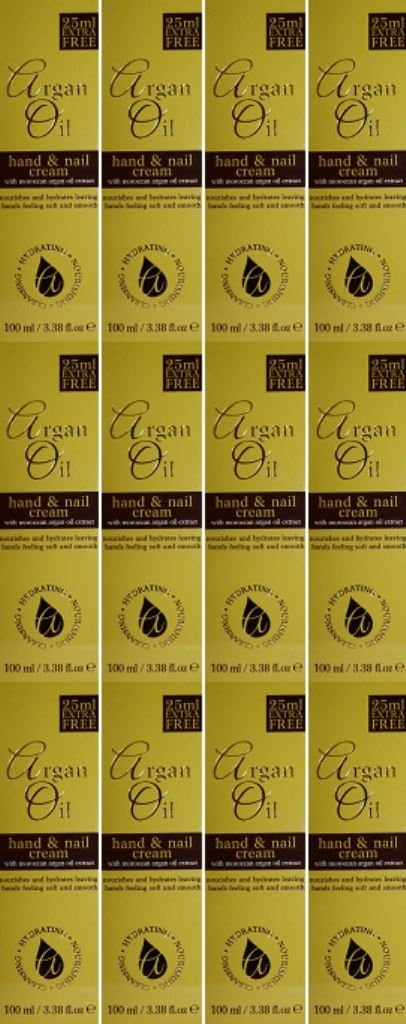 TWELVE PACKS of Argan Oil Hand & Nail Cream 100ml