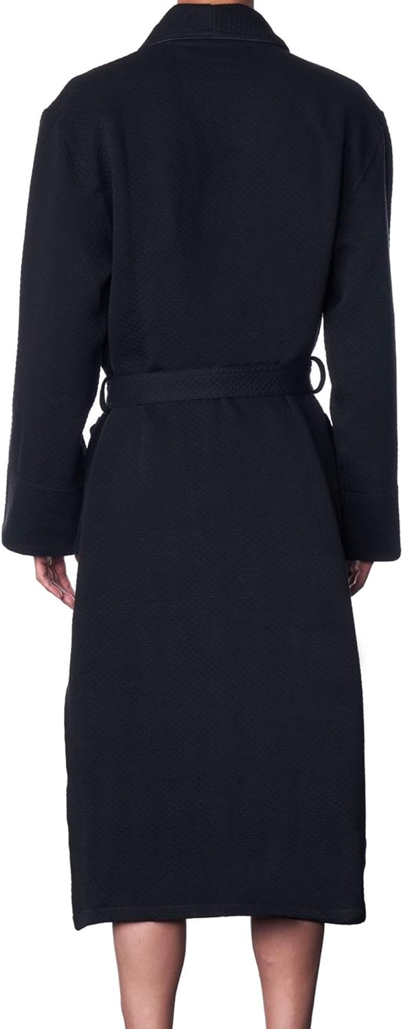 Alpine Swiss Gavin Mens Lightweight Cotton Robe Shawl Collar Knit Bathrobe - Image 6