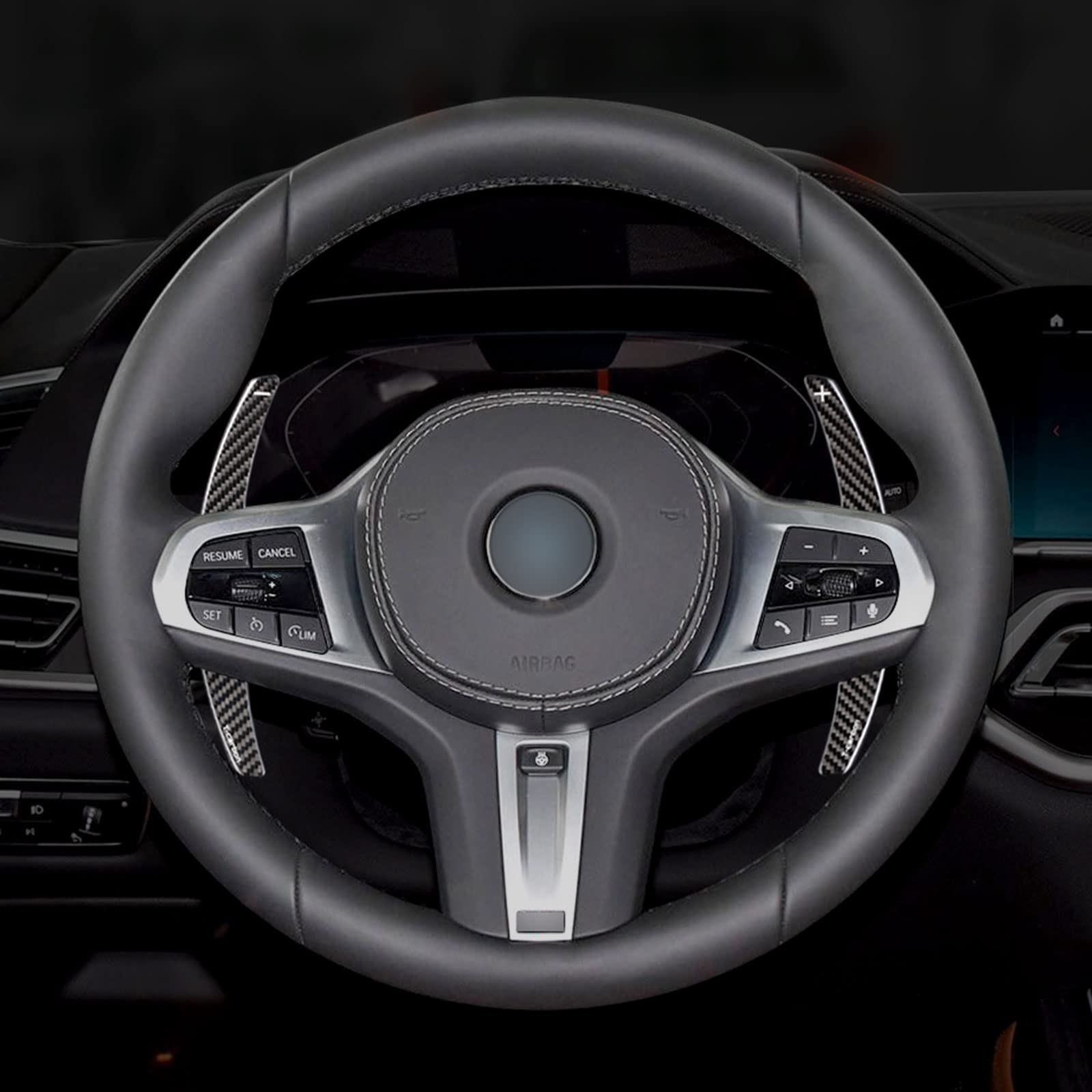 Amazon.co.jp: T-carbon カーボンファイバー 交換用パドルシフター 
