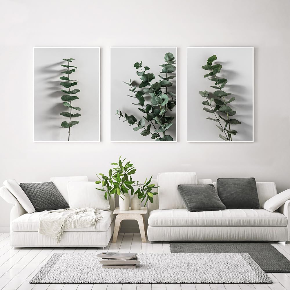 WBYZAC Botanical Posters-Posters Botanical Canvas Painting Farmhouse Wall Pictures Art Prints Posters Living Bedroom Kitchen Office Bedroom Decoration-60 * 70cm*3PCS (No Frame)