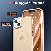 Vista 385 de SUPFINE Funda magnética para iPhone 11 (compatible con MagSafe) (protección contra caídas de grado militar), translúcida mate a prueba de golpes