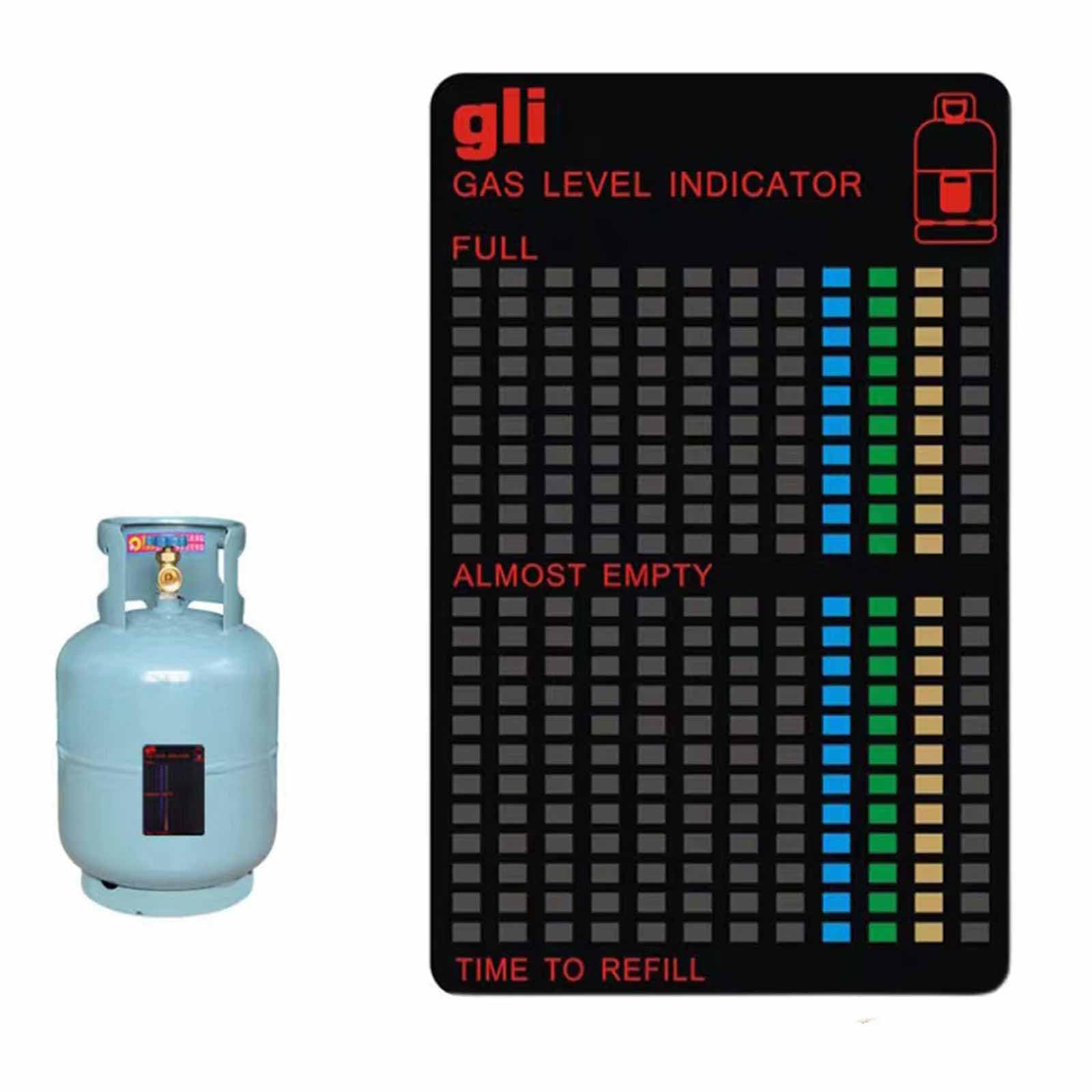 3 indicatori di livello magnetici per bombole di gas e cilindri per gas propano butano GPL, sensore di livello portatile per viaggi, campeggio, roulotte, camper