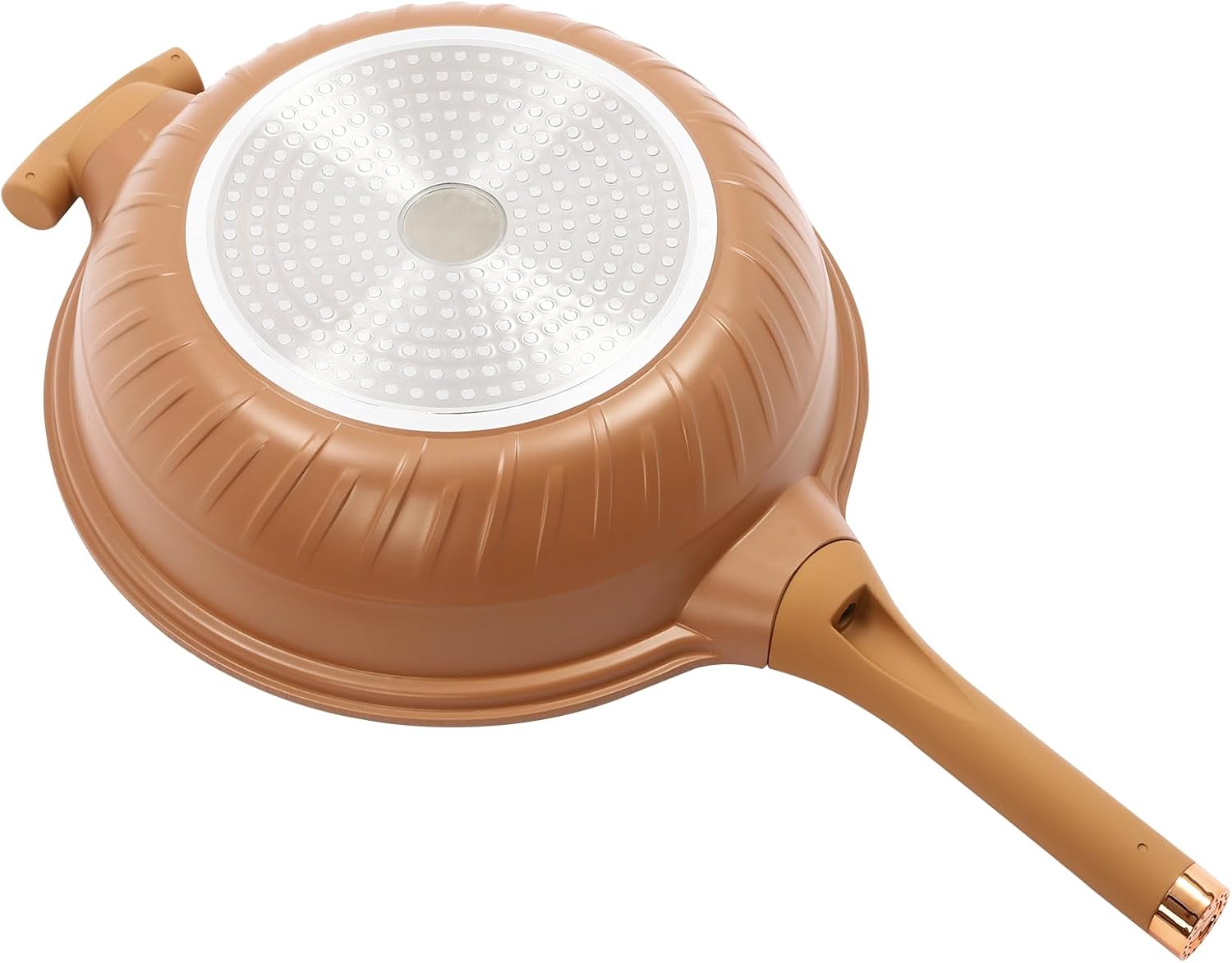 Multifunctional Non-Stick Clay Pressure Cooker with Steamer Basket, Home Cooking Pan for Stir-frying, Steaming, Stewing, and Deep-frying