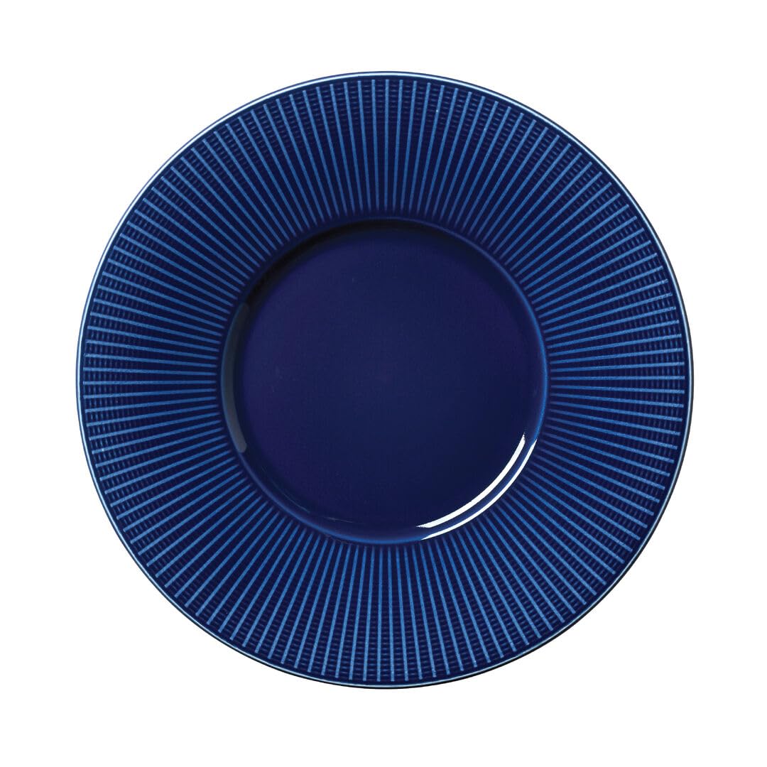 Willow Azure Medium Gourmet Plate 28.5cm Ceramic Food Plate Tableware Pack of 6