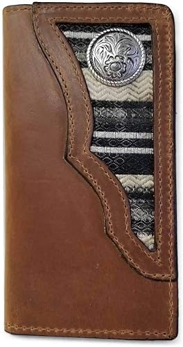 R.G. Bullco - Carteras plegables de cuero de grano completo para hombre Country Western hechas con diseños duraderos y artesanía