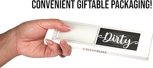 Miniatura 6 de Imán para lavavajillas con texto en inglés "Clean Dirty", imán de limpieza fuerte y sucia para lavavajillas, indicador universal para lavavajillas