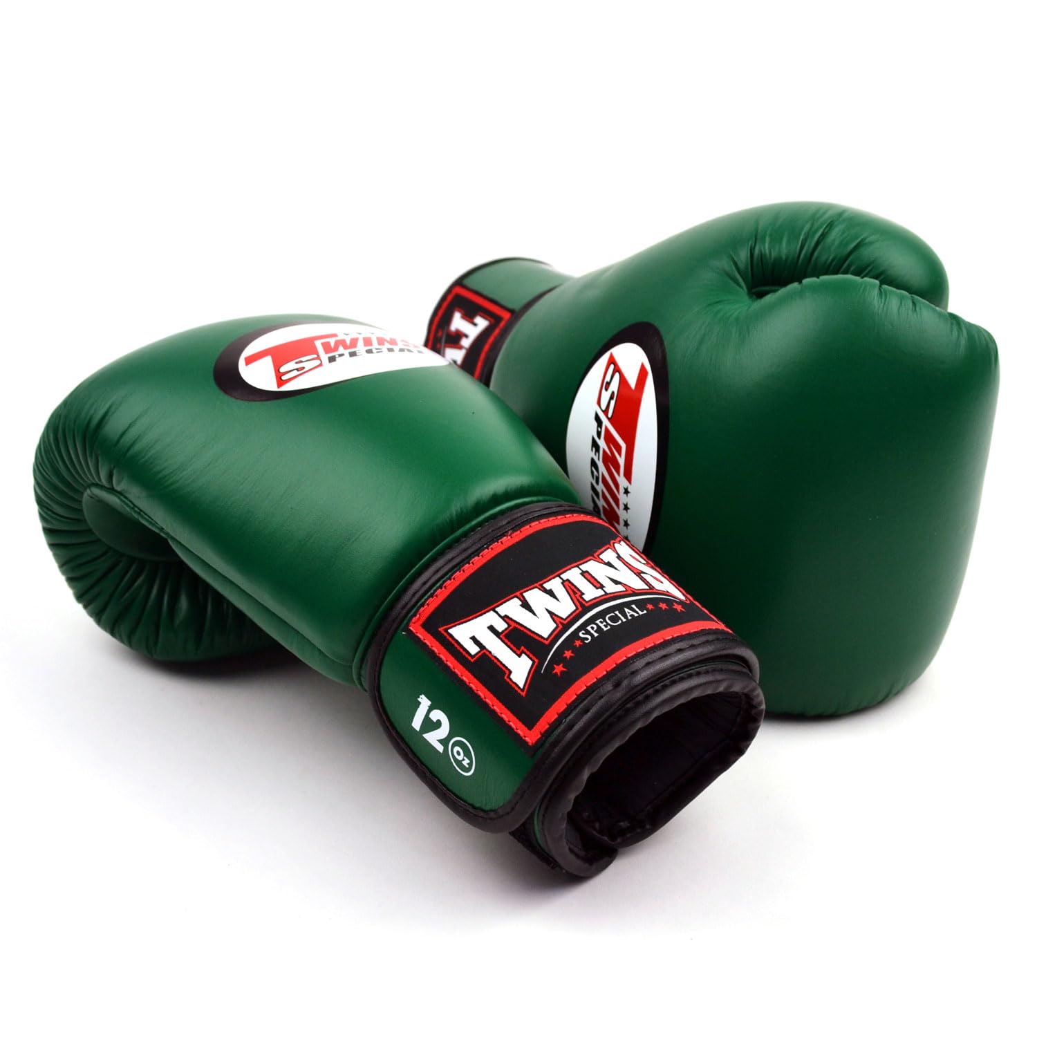 Twins Special BGVL4 Gants de boxe en cuir avec fermeture Velcro pour Muay Thai, boxe, kickboxing, MMA et sparring
