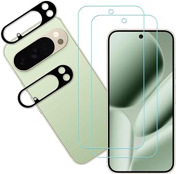Anti Blue Light Screen Protector For Google Pixel 10 Pro Tempered Glass Film 2-Pack with Camera Lens Protector 2-Pack