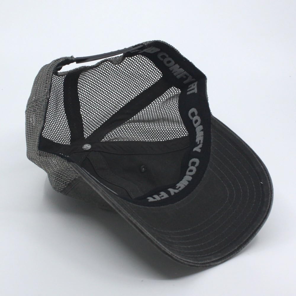 Vintage Washed Cotton Soft Mesh Adjustable Baseball Cap - Image 4