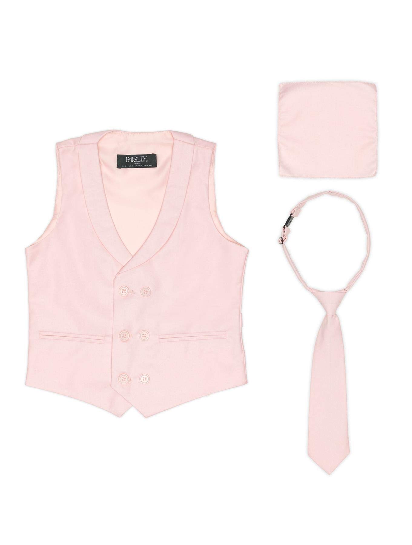 David Waistcoat, Boys Formal Occasion Waistcoat, Tie, Hanky Set, 1-14 Years