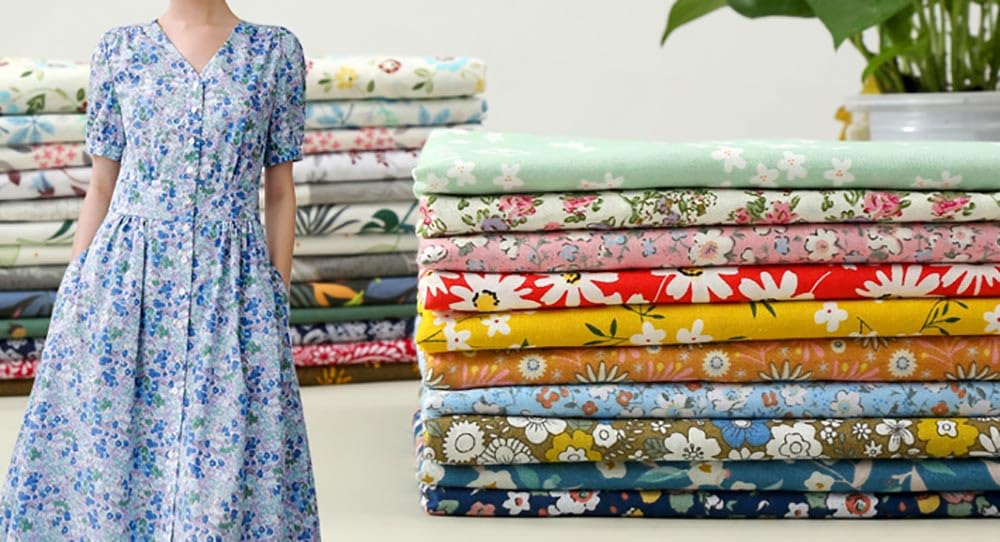 Amazon.com: Cotton Countryside Floral Print, Pure Cotton Twill Fabric, Baby  Dress, DIY Kindergarten Bed Sheet and Duvet Cover Fabric (Flower 12,1 Yard)  : Arts, Crafts & Sewing