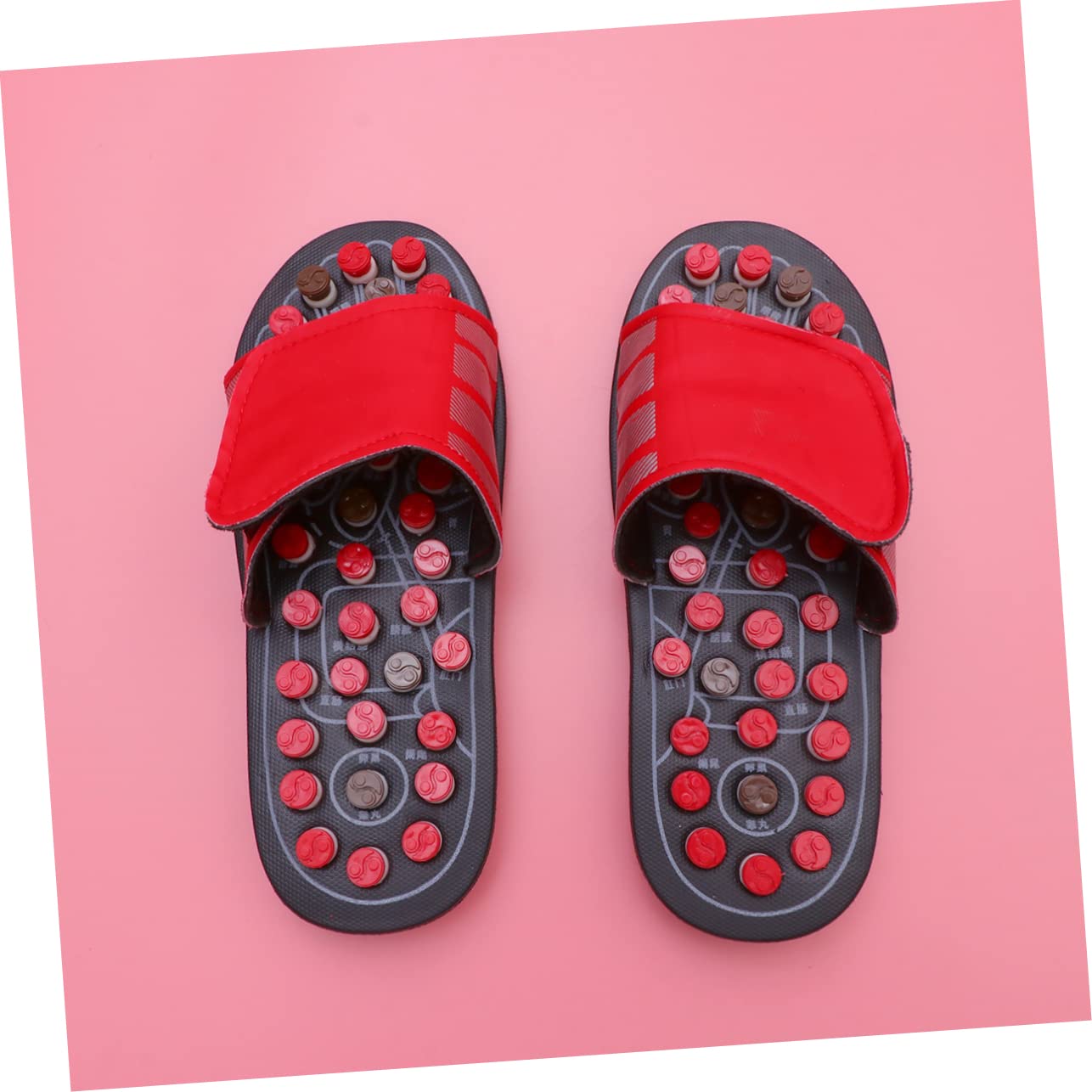 Beavorty Akupunktur Sandalen Massage Pantoletten Fußakupressur Schuhe Aus Eva-material Zur Beruhigung Der Füße Für Bessere Durchblutung Anti-design Gesundheitsmassageschuhe