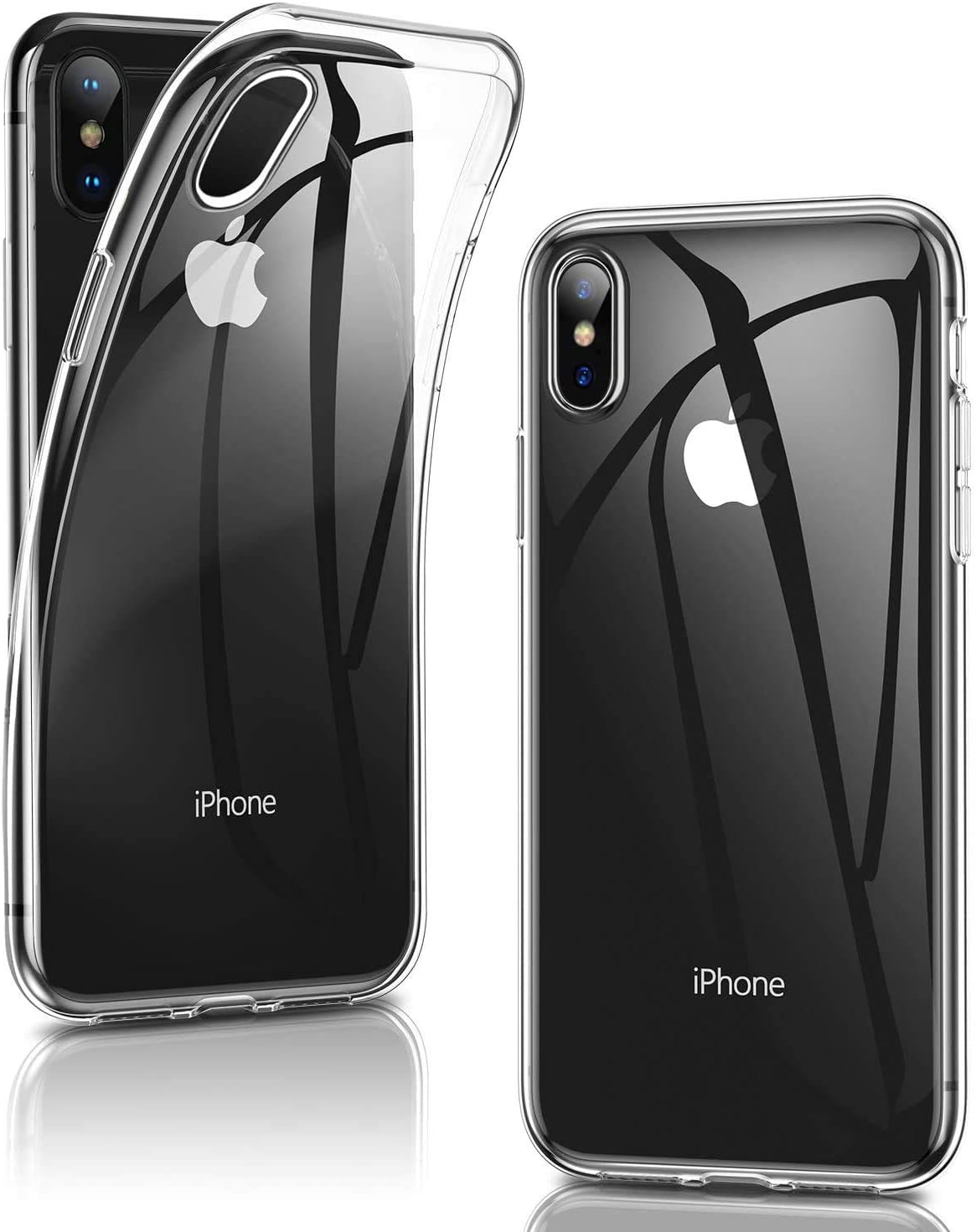 Humixx iPhone Xs/X Case Clear, Case for iPhone Xs/X Passed Anti-Yellow & 1.5 Meter Anti-Drop Test, Ultra-Thin and Crystal-Clear, iPhone Xs/X case Without Bubble