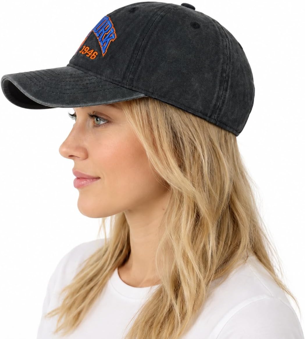 Baseball Cap Unstructured Curved-Brim Classic Vintage Embroidered Golf Hat