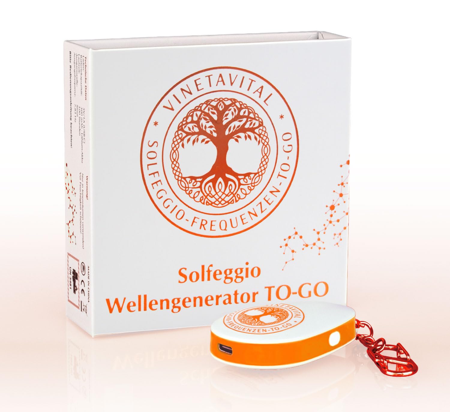 Solfeggio Wellengenerator To-Go – Mobiler Frequenzgenerator mit 7 Solfeggio-Frequenzen, kompakt & wiederaufladbar