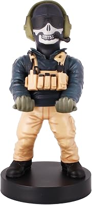 Exquisite Gaming Call of Duty Simon Ghost Riley Controller Holder, Phone Stand & Device Organizer, 8.5 in Licensed Figure