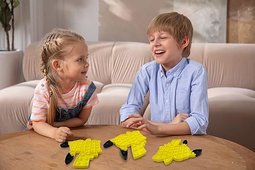 Miniatura 3 de Juguetes para la ansiedad, juguete sensorial para aliviar el estrés para niños y adultos, PKU negro y amarillo
