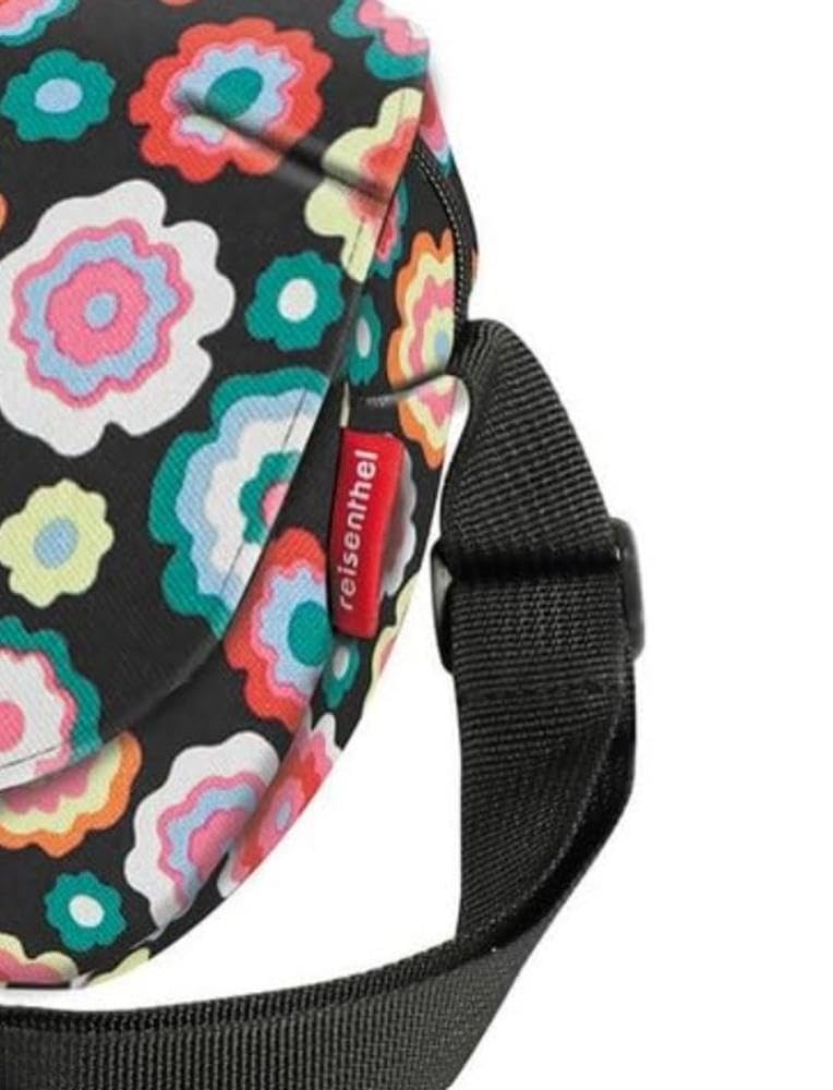KlickFix Asista Teile fürs Rad Unisex – Erwachsene Klickfix Lenkertaschen, Happy Flowers, 25X19X8Cm