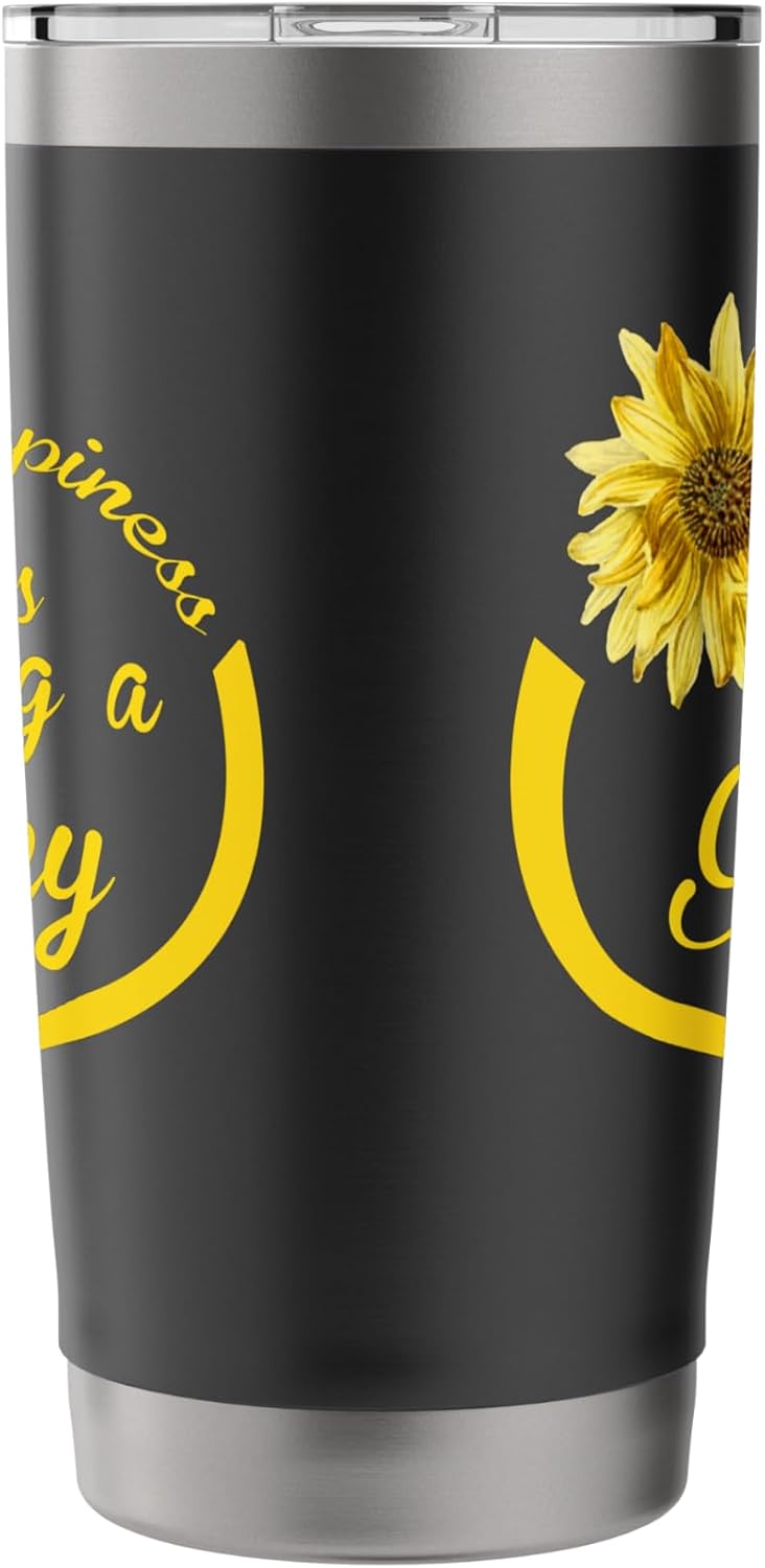 Gammy Gift: Happiness Is Being A Gammy Stainless Steel Insulated Tumbler image 4