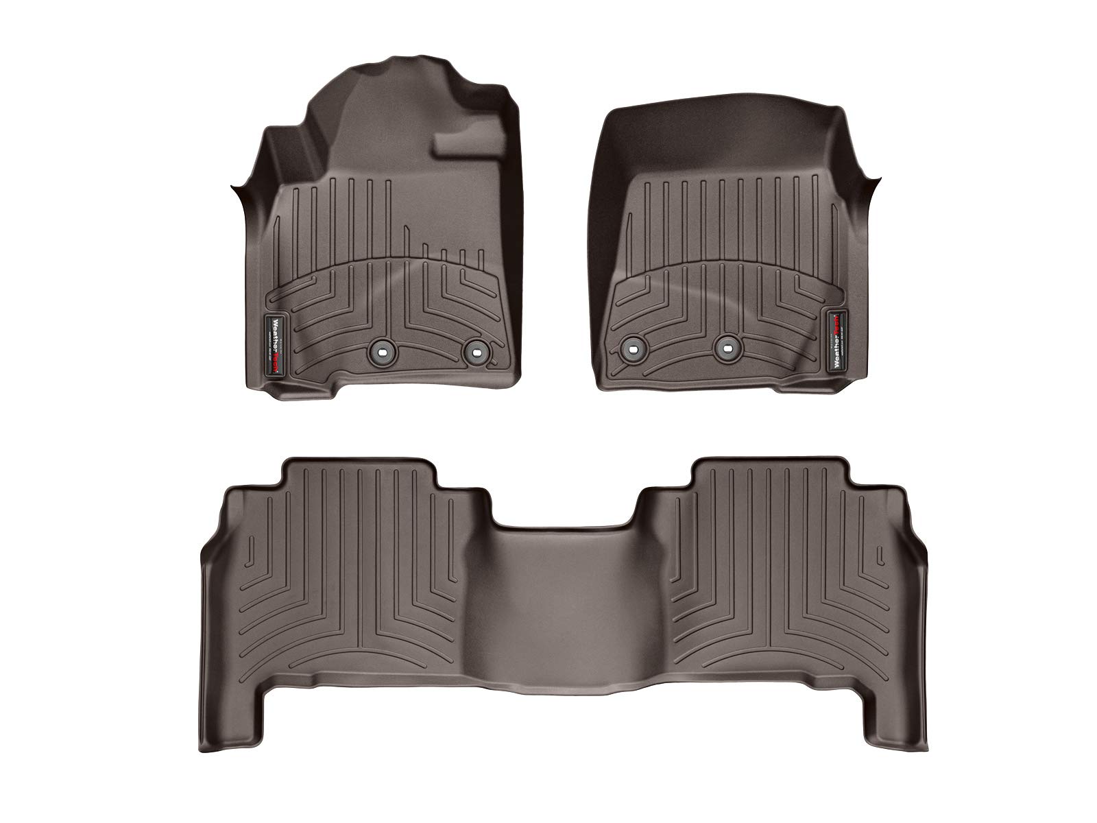 WeatherTech Custom Fit FloorLiner for Land Cruiser/LX - 1st & 2nd Row (Cocoa)