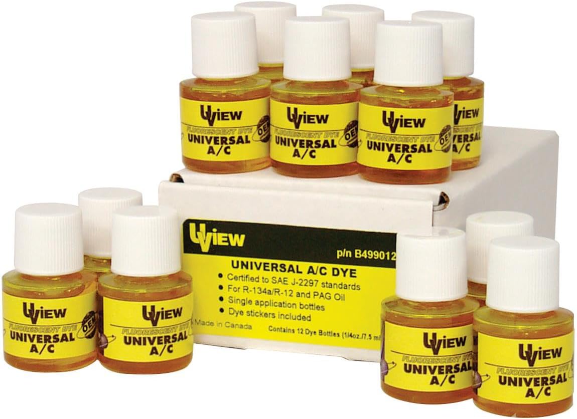 UVIEW Universal A/C System DYE: (12 X 1/4OZ./7.5ML)