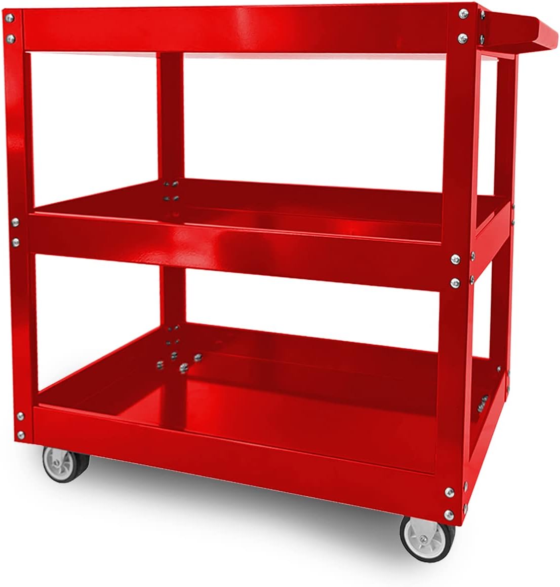 3Tier Utility Cart, Rolling Carts with Wheels, Commercial
