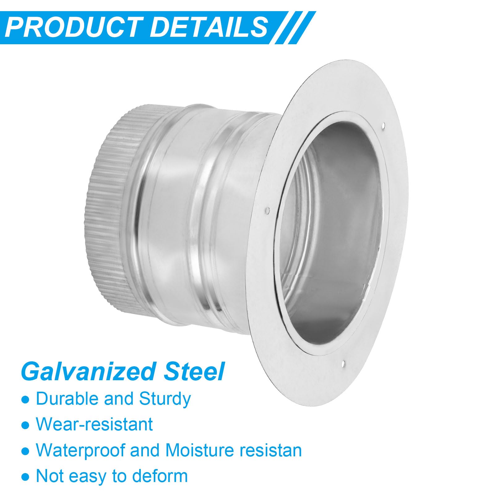 PATIKIL 6" Round Duct Collar - Image 3