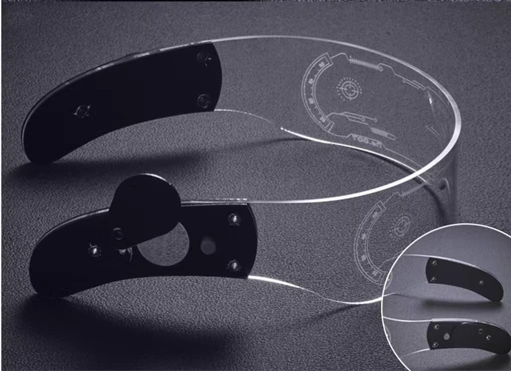 Luminous Glasses LED Visor Glasses Futuristic Style Party LED Neon Glasses, for