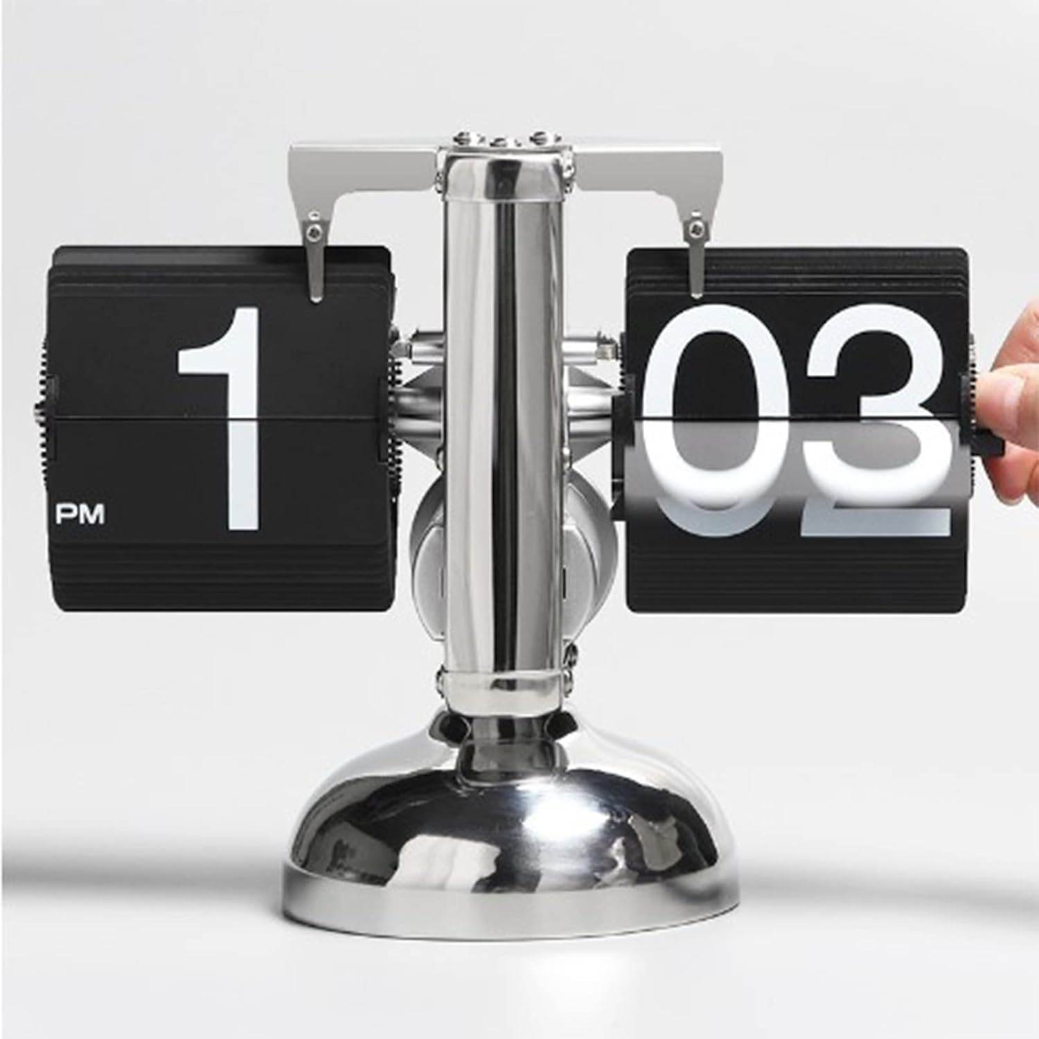 Topyond Retro Flip Clock, Quartz Movement Silent Operation, Auto Flip Easy Read Display, Vintage Desk Clock for Home Office Decor and Gift Givers