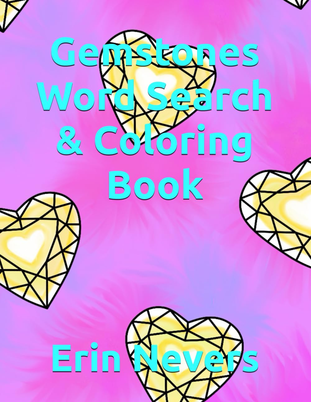 Gemstones Word Search & Coloring Book