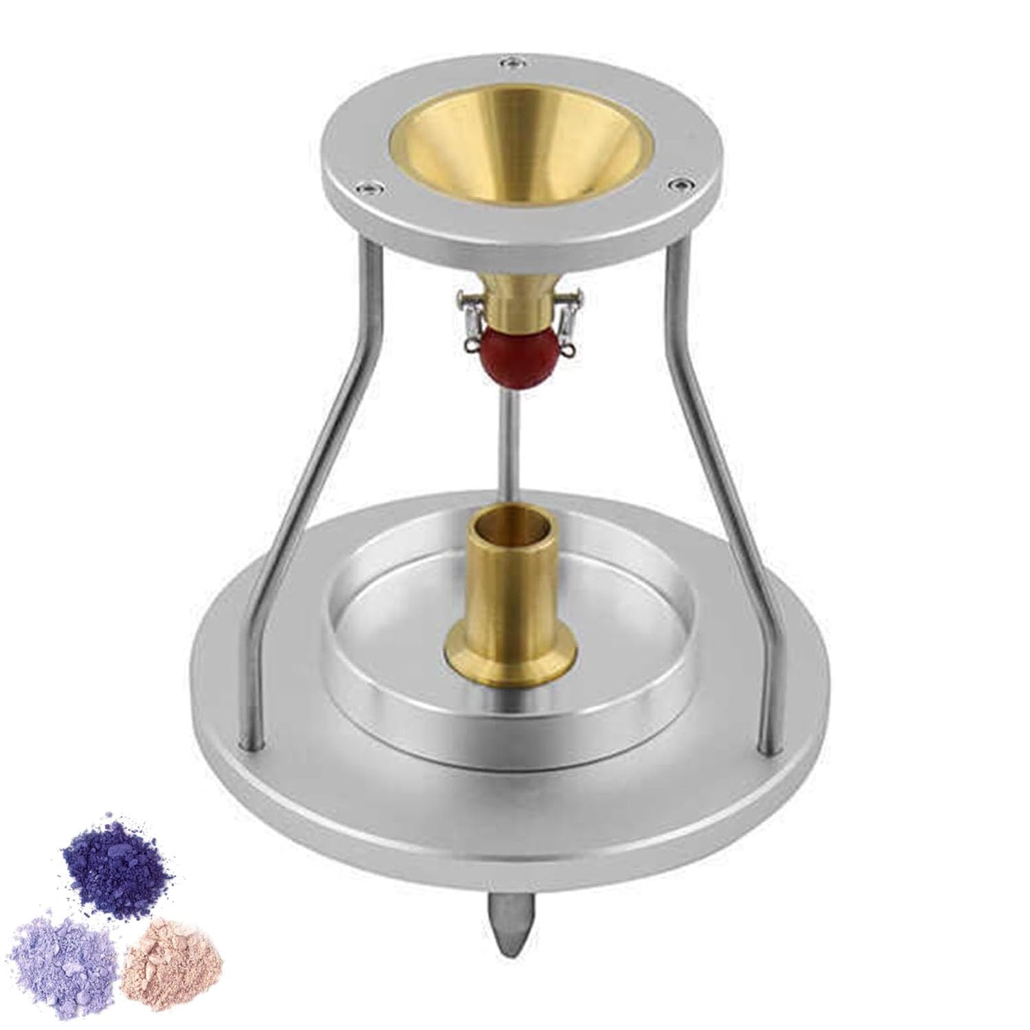 Densimetro impilabile naturale, tester di densità in polvere con imbuto a cono, angolo del cono esportato 63 e diametro interno superiore dell'imbuto 57 mm, design volume 10 ml, per laboratorio e
