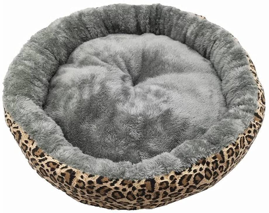 AMICA Luxurious Soft Plush Winter Dog Bed Round Warm Dog Bed House Pet Bed for Dogs (Color : Leopard, Size : XXXL) (B0B3JPY3Y3) Amazon Price History, Amazon Price Tracker