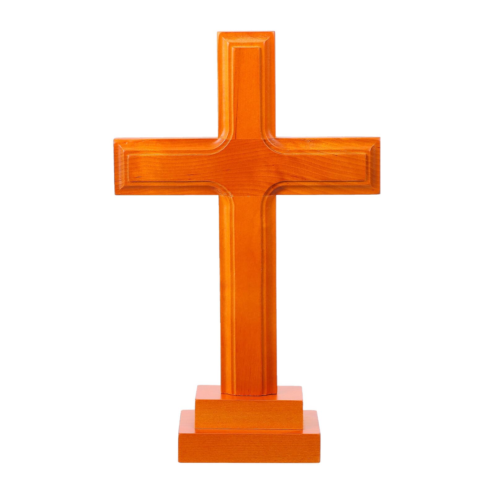 Cruz de madera Housoutil pieza única de pino estable para mesa