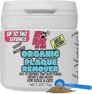 Kelp Seaweed Powder 70g Food Topper, Plaque & Tartar Remover for Dogs & Cats, Naturally Freshens Breath, Hygiene Dental Ca...