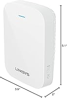 Vista 9 de Linksys WiFi Extender, WiFi 6 Range Booster, Dual-Band Booster, Internet Repeater, 2,000 Sq. ft Coverage, Speeds up to (AX1800) 1.8Gbps - RE7310