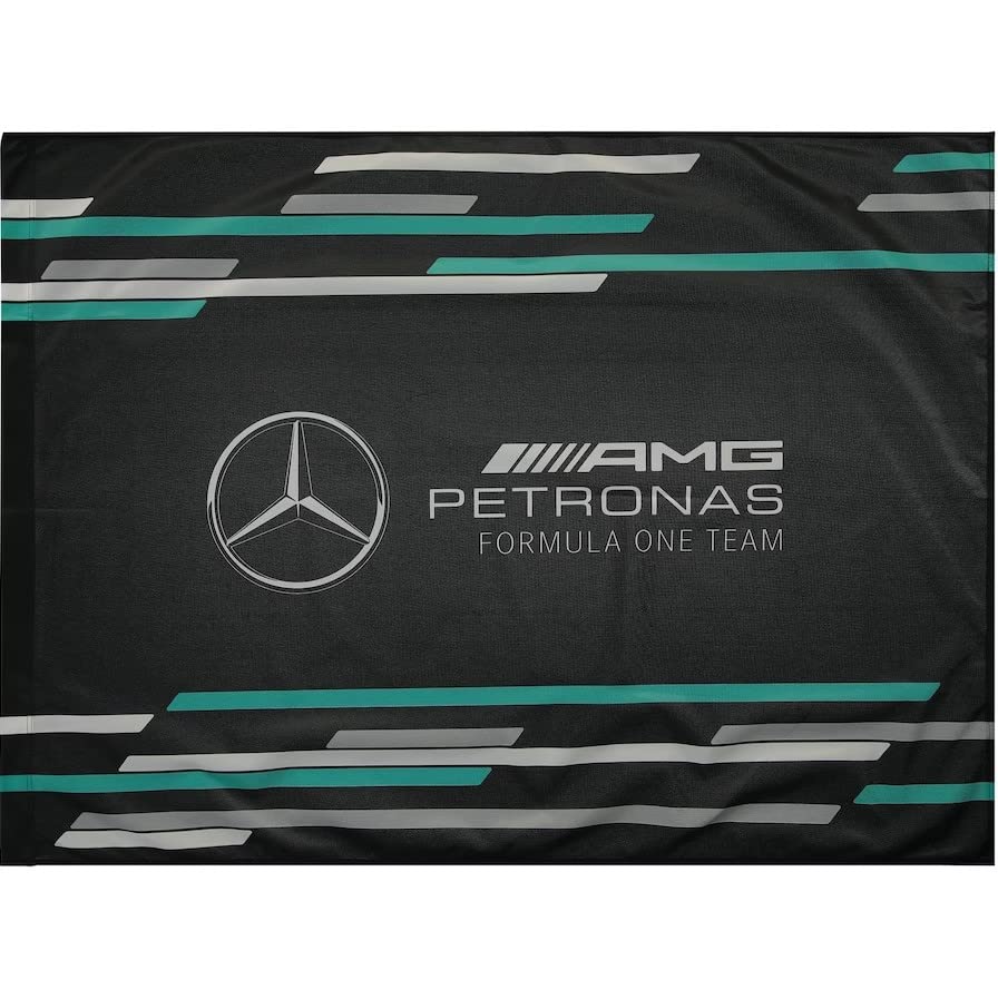 Mercedes AMG Petronas Formula One Team - Team Flag Without Pole - Multicolor - Size: 35x47 Inches