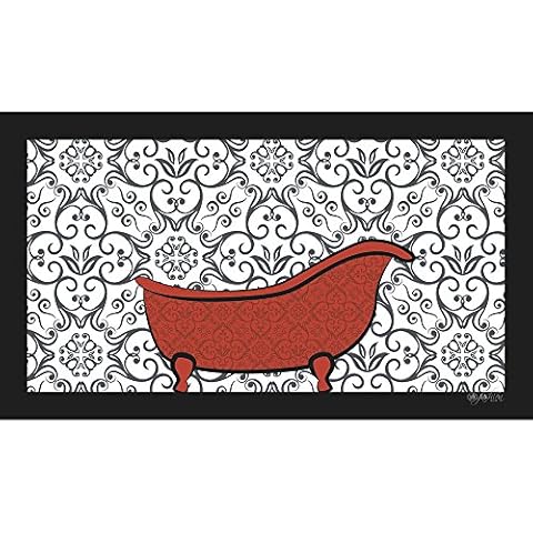 Dog Fashion Spa No Slip Bathing Mat for Dogs, Day Spa in A Tub Sink Cover