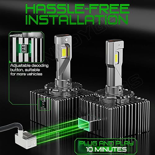 Miniatura 2 de XICNMOYGS Kit combinado de bombillas D1S D1R D1C para faros delanteros, reemplazo de bombillas de xenón, 38000LM, 42W, 6000K, 12V, 30000H+ vida