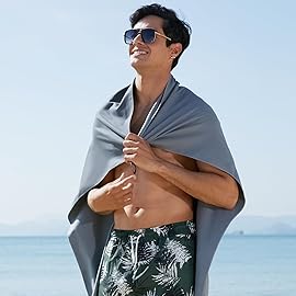 Rainleaf Microfiber Towel Perfect Travel & Gym & Camping Towel. Quick Dry - Super Absorbent - Ultra Compact - Lightweight. Suitable for Trip, Beach, Shower, Backpacking, Pool