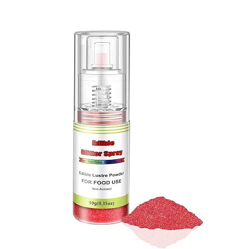 Miniatura 9 de Spray comestible con purpurina (plateado), polvo brillante para colorantes alimentarios sin aerosol, bomba de empuje de polvo espumoso de grado