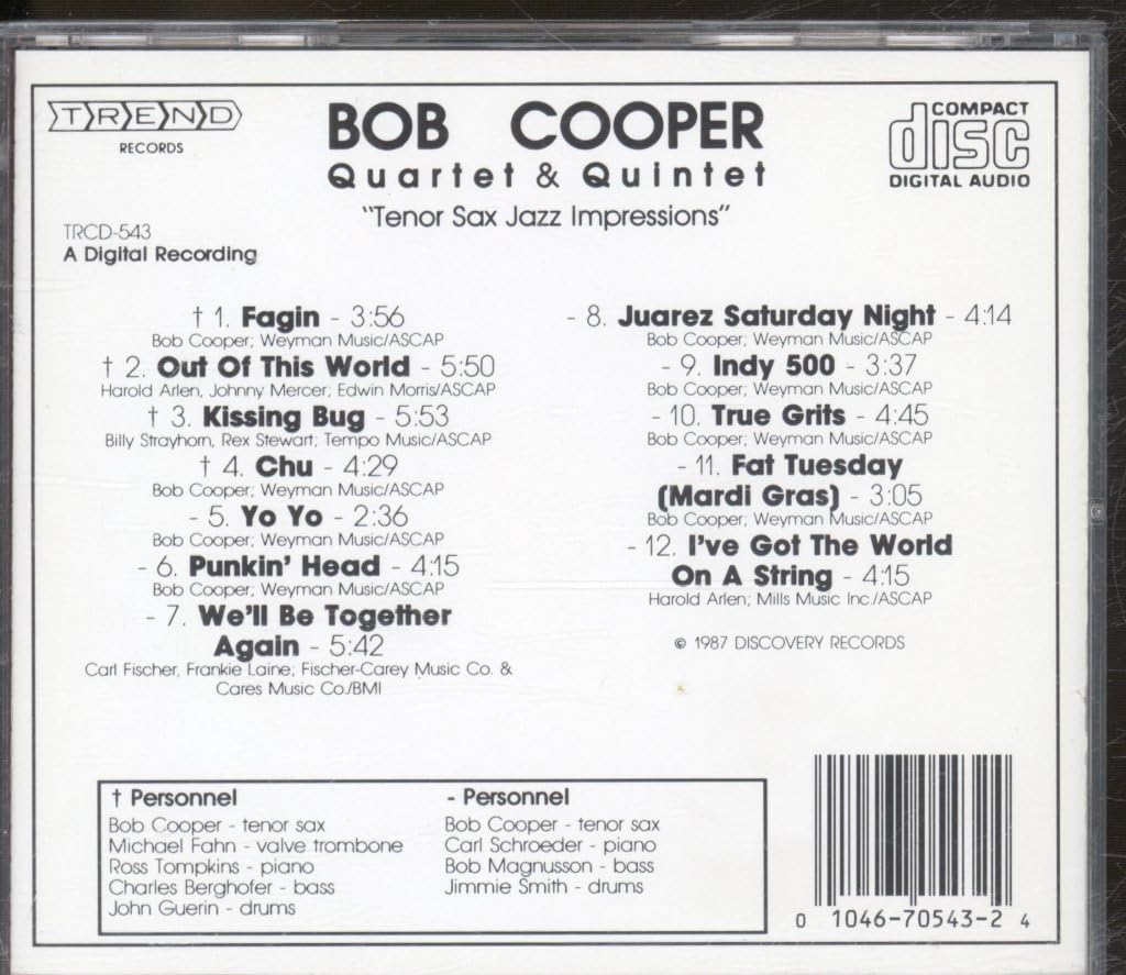 Tenor Sax Jazz Impressions
