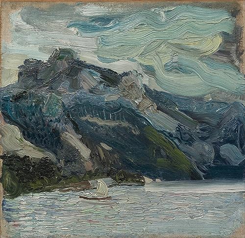 Tableau Lac Traun par Richard Gerstl, impression d'art vintage de 60x90cm pour chambre